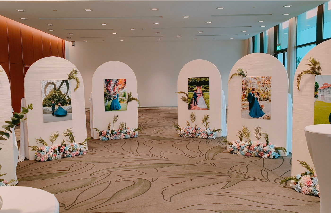 Customised wedding event decoration and floral styling