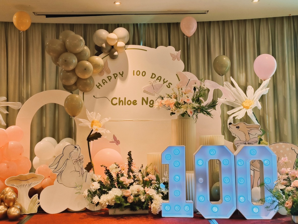 Birthday celebration and private event venue styling by Zeaflora